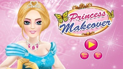 Emulate iPhone app Princess Makeover - Beauty Tips and Modern Fashion Make-up Game using MyAndroid