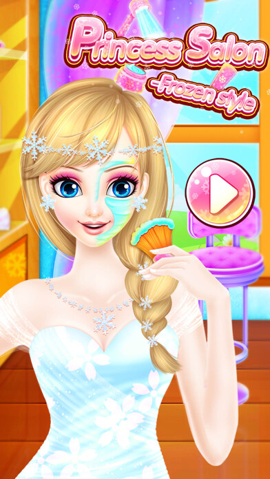 Emulate iPhone app Princess Make Up -Ice Queen using MyAndroid Emulate iPhone app Princess Make Up -Ice Queen using MyAndroid
