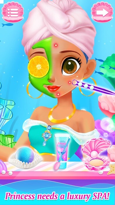 Emulate iPhone app Princess Mermaid Makeup Games using MyAndroid Emulate iPhone app Princess Mermaid Makeup Games using MyAndroid