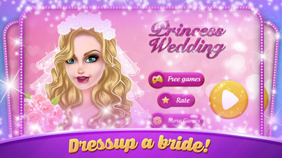 Emulate iPhone app Princess Wedding: Royal makeup for bride using MyAndroid