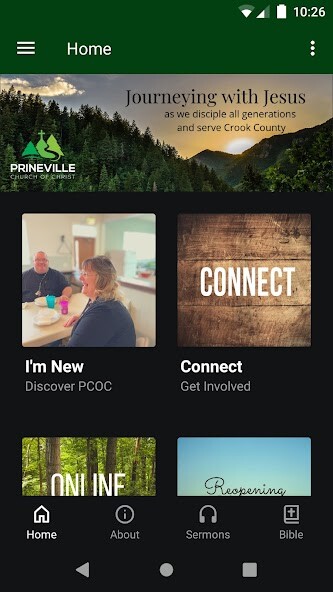 Run android online APK Prineville Church of Christ from MyAndroid or emulate Prineville Church of Christ using MyAndroid
