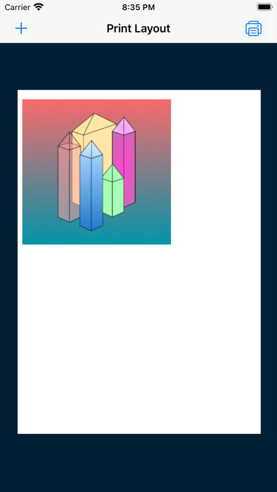 Emulate iPhone app Print Layout using MyAndroid
