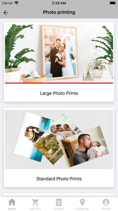 Emulate iPhone app Printpoint using MyAndroid