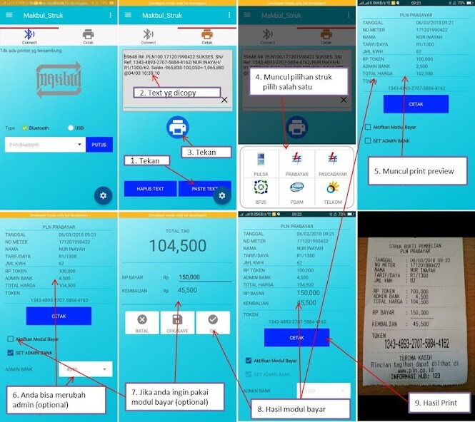 Emulate Android APK print struk Emulate Android APK print struk