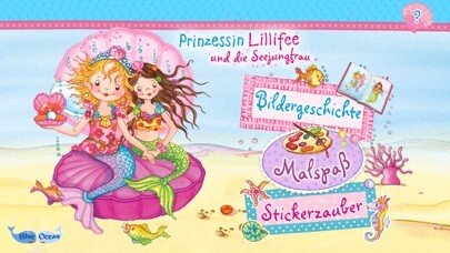 Emulate iPhone app Prinzessin Lillifee und die Seejungfrau – Bildergeschichte, Malspaß, Stickerzauber using MyAndroid Emulate iPhone app Prinzessin Lillifee und die Seejungfrau – Bildergeschichte, Malspaß, Stickerzauber using MyAndroid