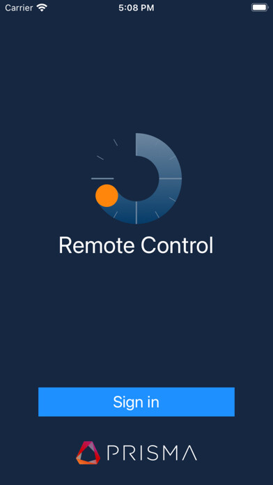 Emulate iPhone app PRISMAsync Remote Control using MyAndroid