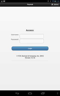 Emulate Android APK PrismHR Paystub