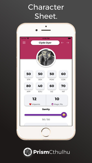 Emulate iPhone app PrismScroll Cthulhu using MyAndroid
