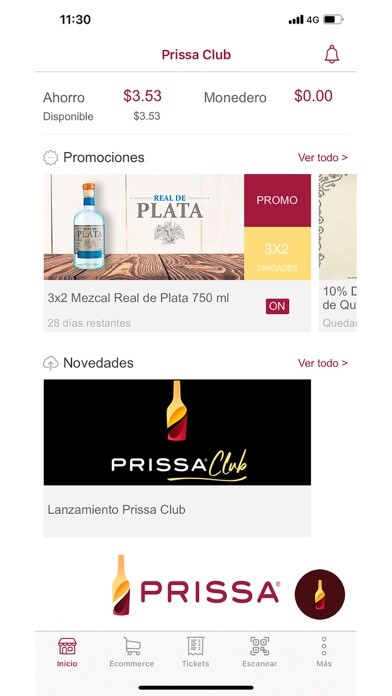 Emulate iPhone app Prissa Club: Programa Lealtad using MyAndroid Emulate iPhone app Prissa Club: Programa Lealtad using MyAndroid