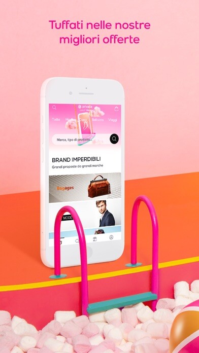 Emulate iPhone app Privalia - Shopping con sconti using MyAndroid