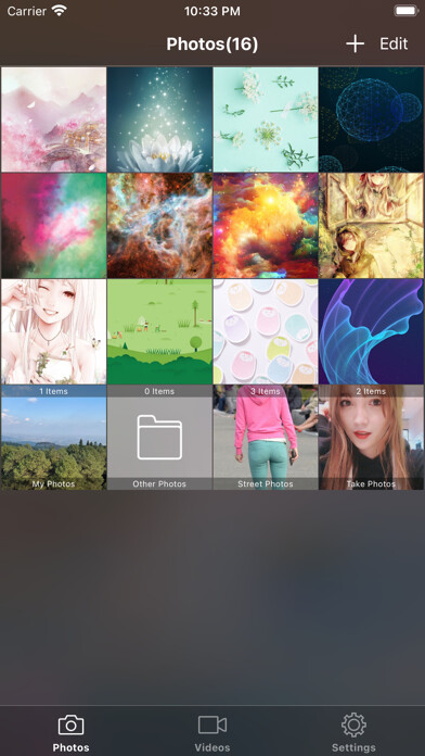 Emulate iPhone app Private - Album using MyAndroid