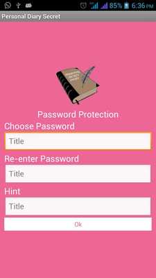 Emulate Android APK Private Diary Secret
