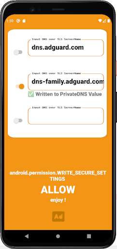 Run android online APK PrivateDNS Switcher AdGaDo from MyAndroid or emulate PrivateDNS Switcher AdGaDo using MyAndroid