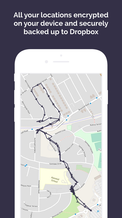 Emulate iPhone app Private Location Tracker using MyAndroid
