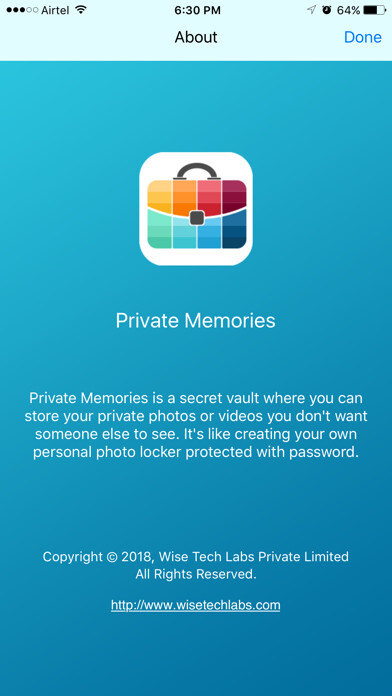 Emulate iPhone app Private Memories - Photo Vault using MyAndroid Emulate iPhone app Private Memories - Photo Vault using MyAndroid