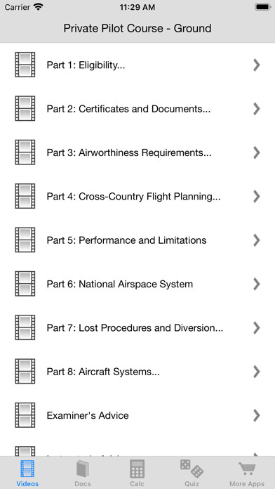 Emulate iPhone app Private Pilot Course - Ground using MyAndroid Emulate iPhone app Private Pilot Course - Ground using MyAndroid