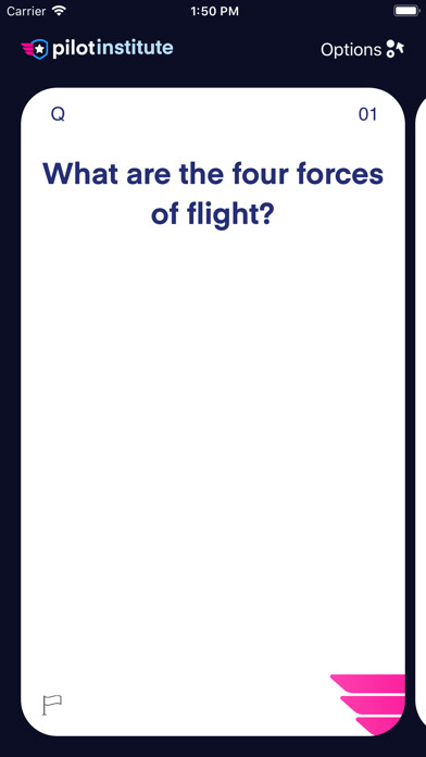 Emulate iPhone app Private Pilot Study Flashcards using MyAndroid