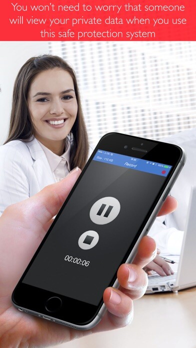 Emulate iPhone app Private Voice Recorder using MyAndroid
