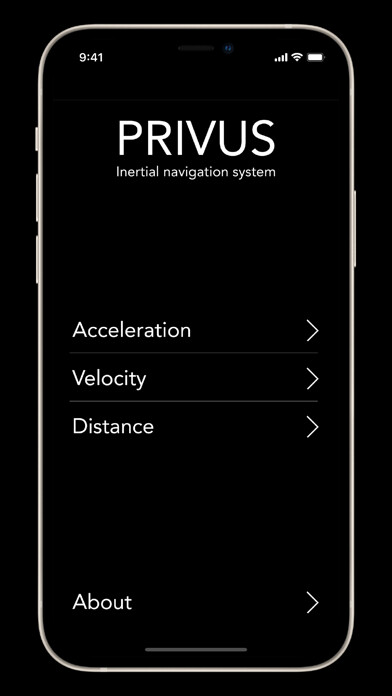 Emulate iPhone app Privus: inertial navigation using MyAndroid