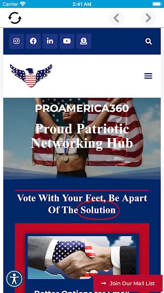 Run android online APK Pro America 360 from MyAndroid or emulate Pro America 360 using MyAndroid