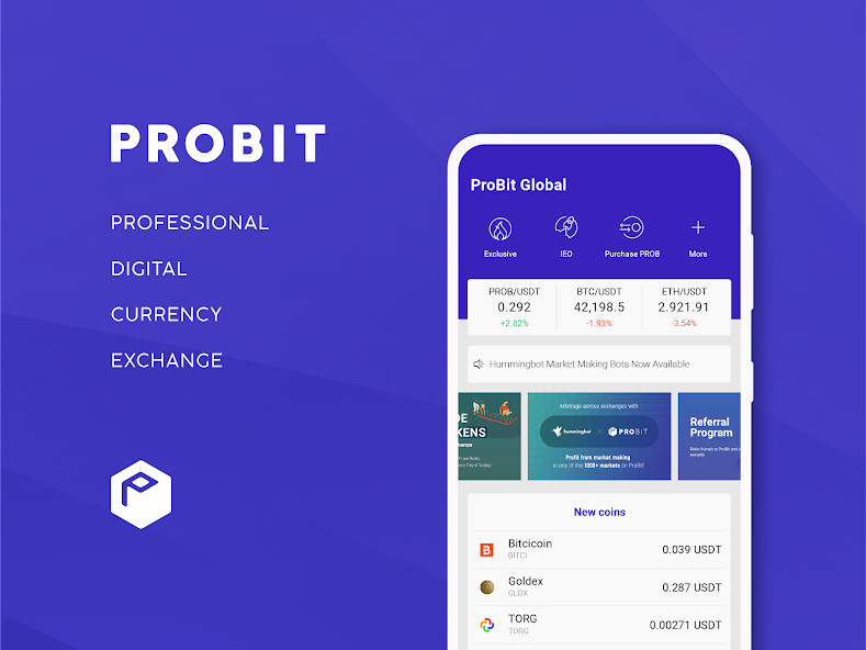 Run android online APK ProBit Global: Trade, HODL from MyAndroid or emulate ProBit Global: Trade, HODL using MyAndroid