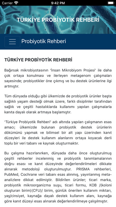 Emulate iPhone app Probiyotik Rehberi using MyAndroid Emulate iPhone app Probiyotik Rehberi using MyAndroid