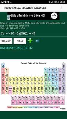 Emulate Android APK PRO Chemical Equation Balancer Emulate Android APK PRO Chemical Equation Balancer