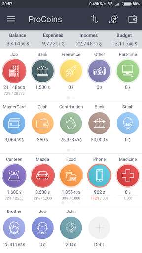 Run android online APK ProCoins debt tracker, spending tracker, budgeting from MyAndroid or emulate ProCoins debt tracker, spending tracker, budgeting using MyAndroid