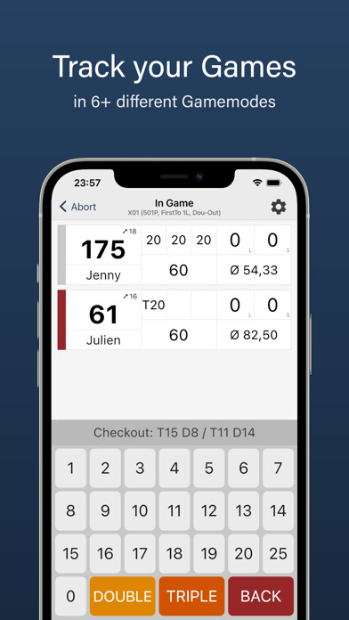 Emulate iPhone app Pro Darts Counter using MyAndroid Emulate iPhone app Pro Darts Counter using MyAndroid