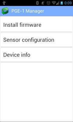 Emulate Android APK Proenium PGE-1 config utility