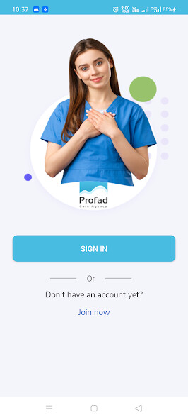 Run android online APK Profad Care Agency from MyAndroid or emulate Profad Care Agency using MyAndroid