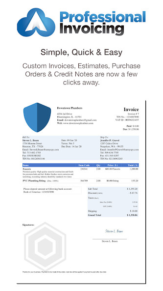 Emulate iPhone app Professional Invoicing using MyAndroid Emulate iPhone app Professional Invoicing using MyAndroid