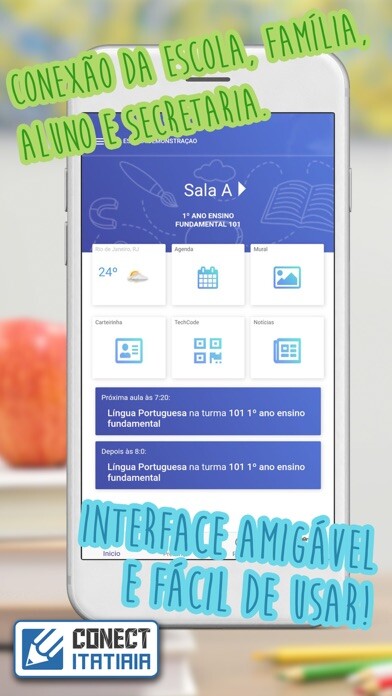 Emulate iPhone app ProfessorApp - ConectItatiaia using MyAndroid Emulate iPhone app ProfessorApp - ConectItatiaia using MyAndroid
