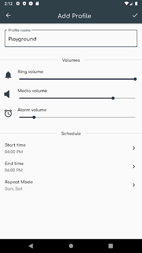 Run android online APK Profile Manager - Volume Control & Scheduler from MyAndroid or emulate Profile Manager - Volume Control & Scheduler using MyAndroid
