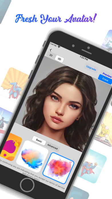 Emulate iPhone app Profile Picture Maker App using MyAndroid