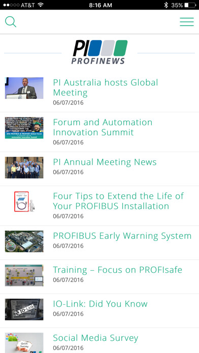 Emulate iPhone app PROFINEWS - PROFIBUS & PROFINET News using MyAndroid Emulate iPhone app PROFINEWS - PROFIBUS & PROFINET News using MyAndroid