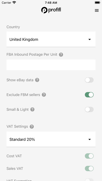 Emulate iPhone app Profitl using MyAndroid