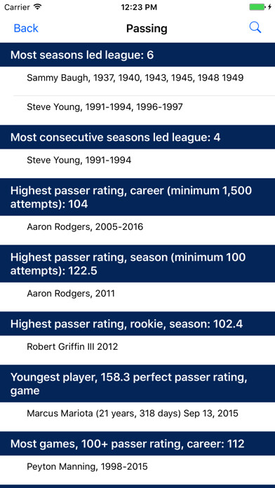 Emulate iPhone app Pro Football Record Book using MyAndroid Emulate iPhone app Pro Football Record Book using MyAndroid