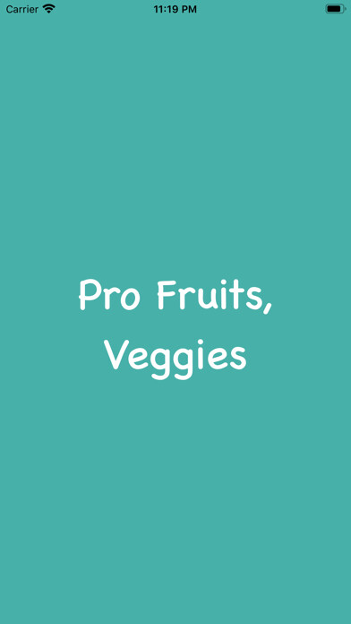 Emulate iPhone app Pro Fruits And Veggies using MyAndroid