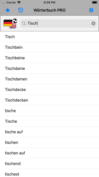 Emulate iPhone app PRO - German Dictionary using MyAndroid Emulate iPhone app PRO - German Dictionary using MyAndroid