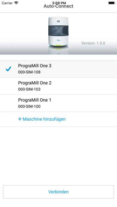 Emulate iPhone app PrograMill One Control using MyAndroid