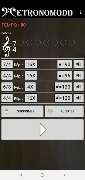 Run android online APK Programmable metronome from MyAndroid or emulate Programmable metronome using MyAndroid