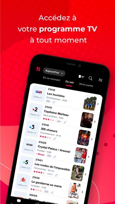 Emulate iPhone app Programme TV Télé-Loisirs using MyAndroid