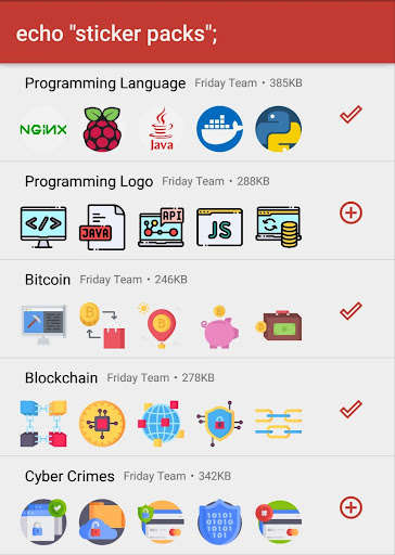 Run android online APK Programming Stickers for WhatsApp (WAStickers) from MyAndroid or emulate Programming Stickers for WhatsApp (WAStickers) using MyAndroid