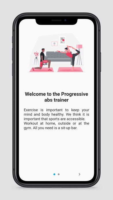 Emulate iPhone app Progressive Abs Trainer using MyAndroid