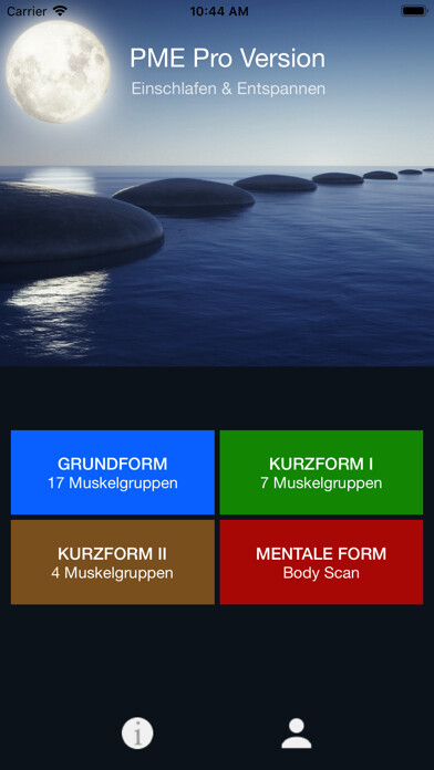 Emulate iPhone app Progressive Muskelentspannung. using MyAndroid