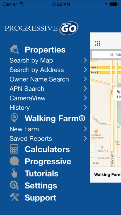 Emulate iPhone app Progressive ON-the-GO using MyAndroid