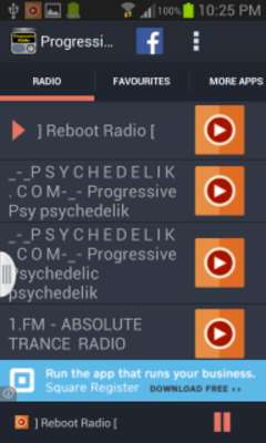 Emulate Android APK Progressive Radio
