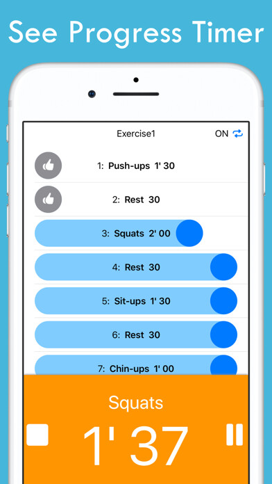 Emulate iPhone app Progress Timer: Repeat Routine using MyAndroid Emulate iPhone app Progress Timer: Repeat Routine using MyAndroid