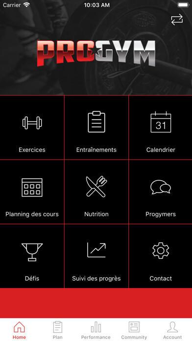 Emulate iPhone app ProGym Fit Factory - Mohamedia using MyAndroid Emulate iPhone app ProGym Fit Factory - Mohamedia using MyAndroid